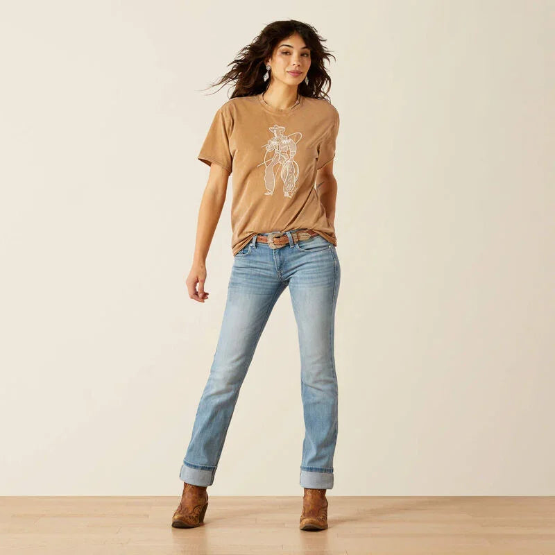 Ariat Alessia Jeans mit geradem Bein und mittelhohem Bund für Damen