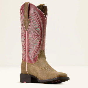 Ariat Round Up Ruidoso Westernstiefel mit breiter, eckiger Zehenpartie für Damen