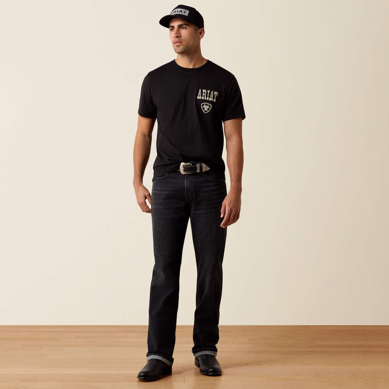 Ariat cowboy T-shirt met opdruk "Way Up"
