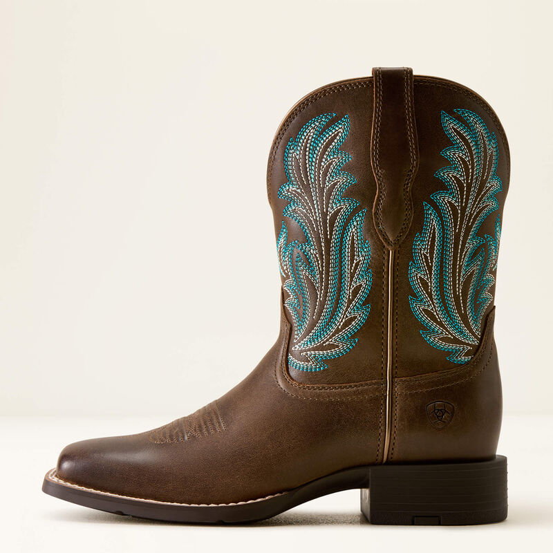 Ariat Round Up Filly Westernlaars met brede vierkante neus voor dames