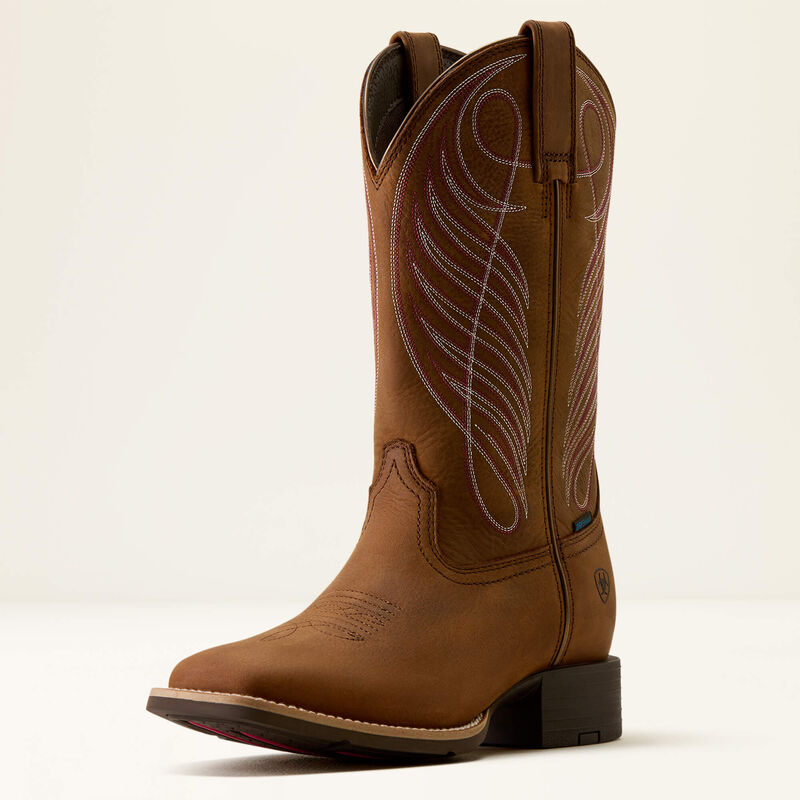 Ariat Roundup waterdichte westernlaars met brede vierkante neus voor dames
