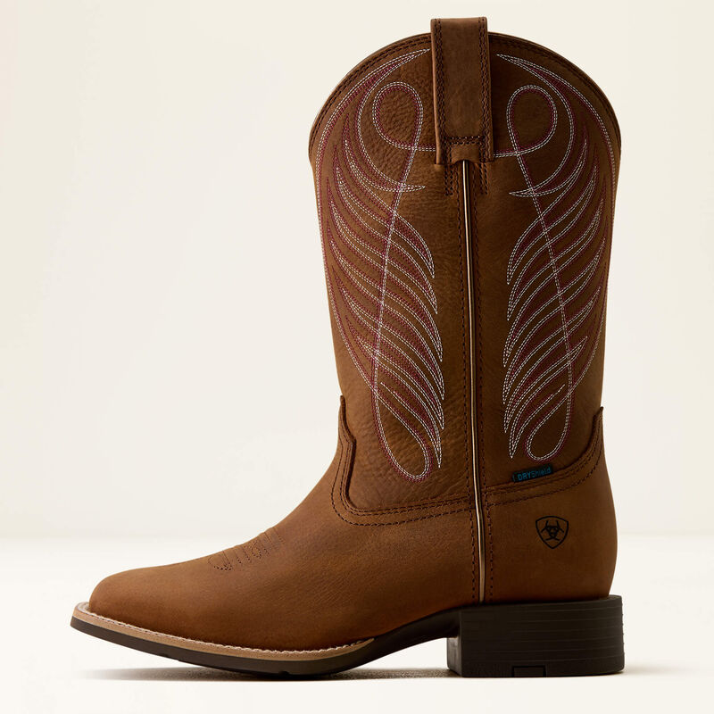 Ariat Roundup waterdichte westernlaars met brede vierkante neus voor dames