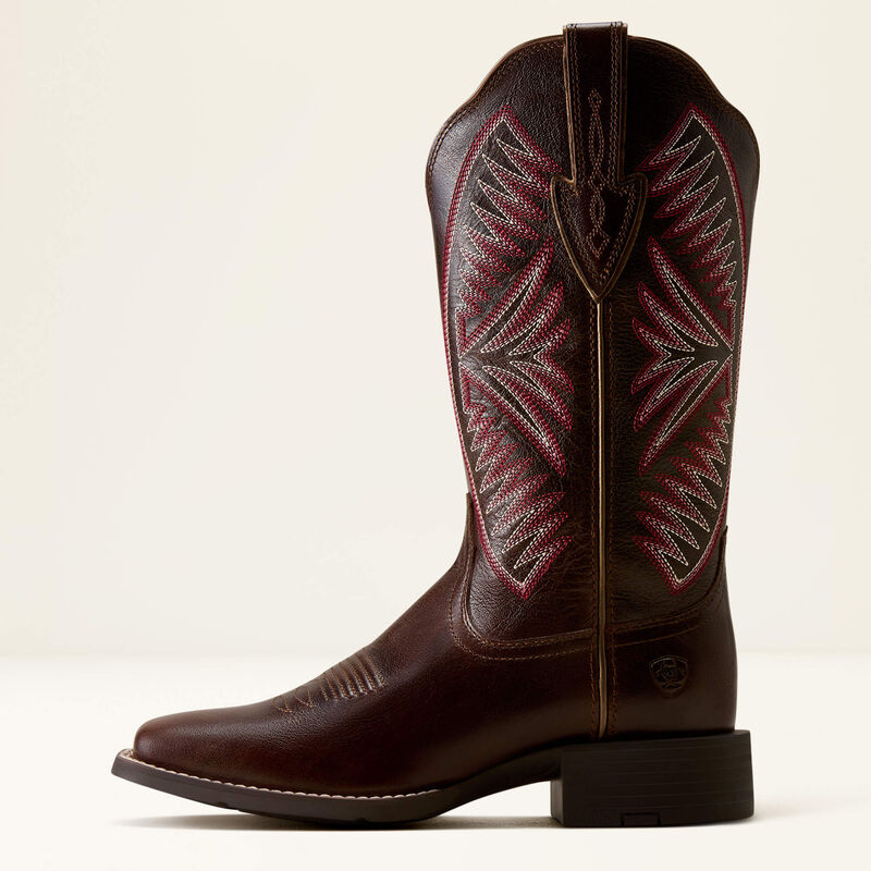 Ariat Round Up Ruidoso Westernlaars met brede vierkante neus voor dames